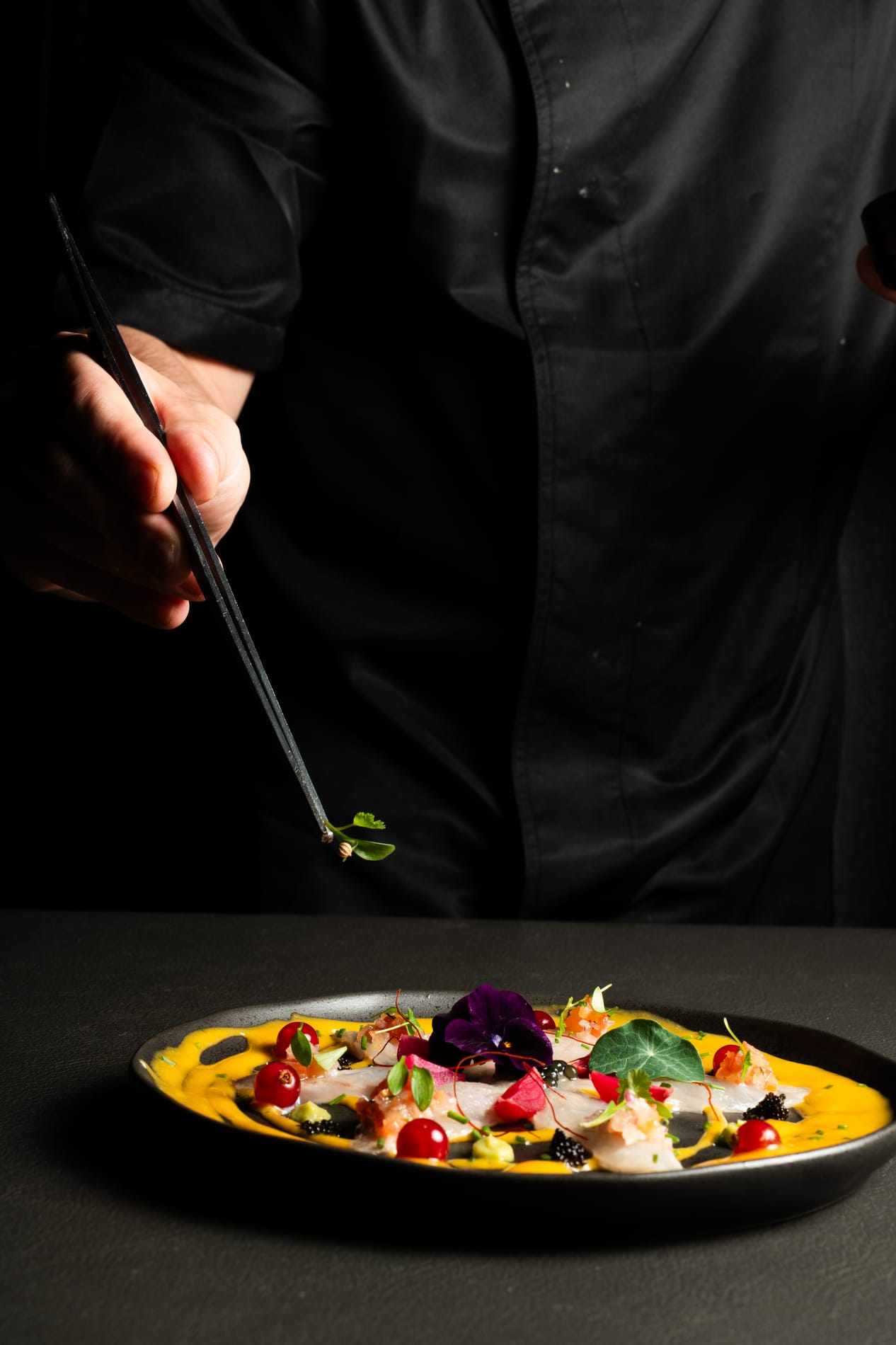 Emplatado de un plato de Almar Tenerife